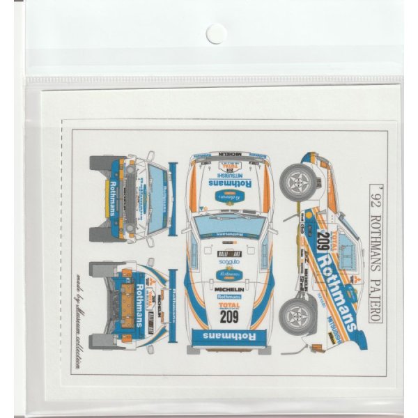 Photo3: 1/24 Mitsubishi Pajero'92ParisDakarRothmans Decal (3)