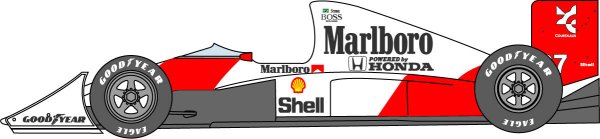 Photo1: 1/20 McLaren MP4/5B Decal (1)