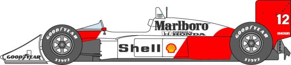 Photo1: 1/20 McLaren MP4 / 5B (Fluorescent Red) Decal (1)
