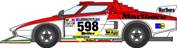 Photo1: 1/24 Lancia Stratos Turbo Decal (1)