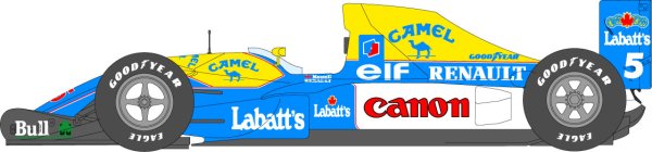 Photo1: 1/20 Williams FW14B Decal (1)