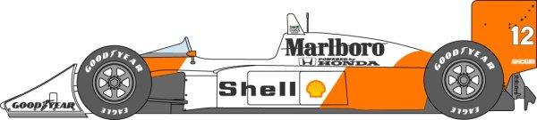 Photo1: 1/12 McLaren MP4/4 additional logo decal (1)