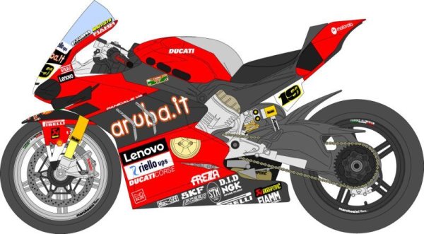 Photo1: 1/12 Ducati Superleggera V4 2022WC Decal (1)