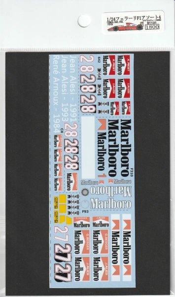Photo10: 1/24 Ferrari F1 Collection 4 Decal(126C4,642,F93,F310) (10)