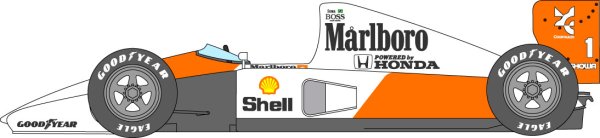 Photo1: 1/24 McLaren MP4/6 additional logo (1)