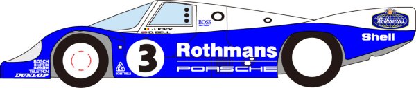 Photo1: 1/24 Porsche 956 ‘83 Le Mans Decal (1)