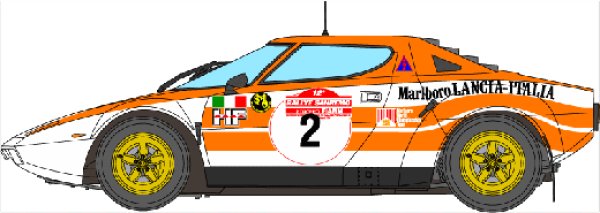Photo1: 1/12 Lancia Stratos '74 Sanremo 1st Window Decal (1)