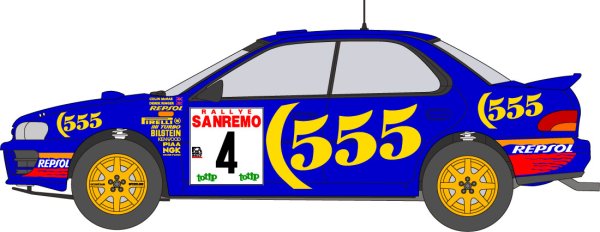 Photo1: 1/24 Subaru Impreza '94 Decal (1)