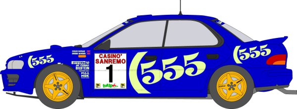 Photo1: 1/24 Subaru Impreza '96 (Sanremo~) Decal (1)