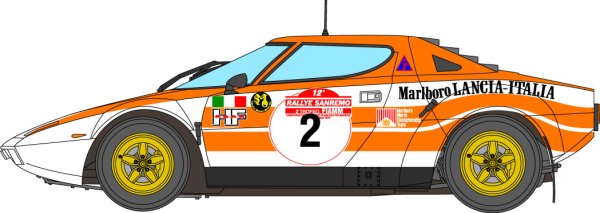 Photo1: 1/24 Lancia Stratos '74 Sanremo Decal (1)