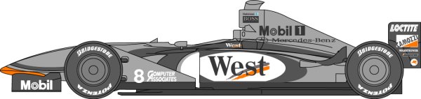 Photo1: 1/20 McLaren MP4/13 decal (1)