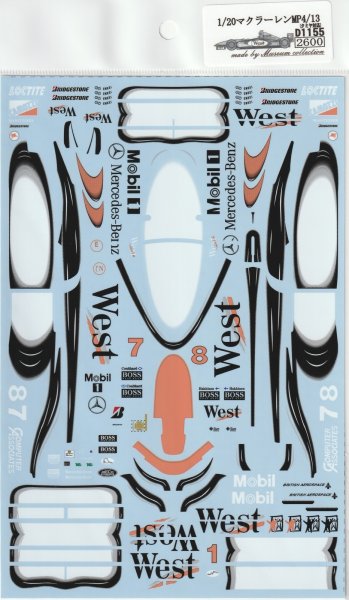 Photo2: 1/20 McLaren MP4/13 decal (2)