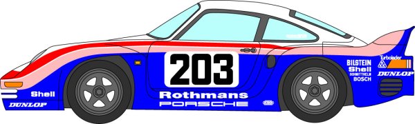 Photo1: 1/24 Porsche 961'87LM decal (1)
