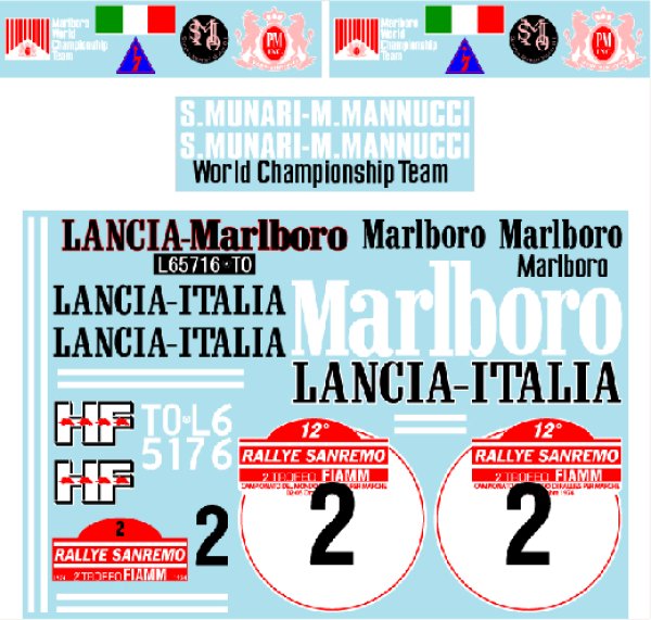 Photo5: 1/8 Lancia Stratos '74 Sanremo decal (5)
