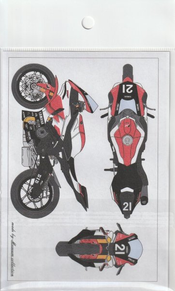 Photo3: 1/12 scale Yamaha YZF-R1 2025 8 Hours Endurance Race #21 Yamaha Racing Ver. decal (3)