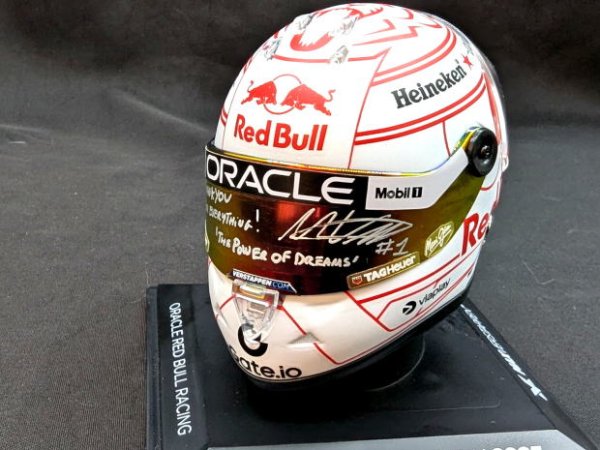 Photo1: 1/4 scale helmet with visor for Verstappen 2025 Japanese Grand Prix (1)