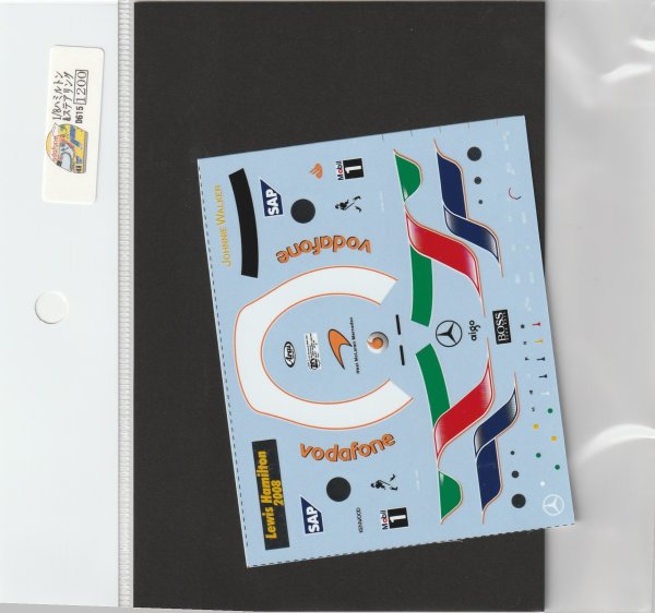 Photo2: 1/8 helmet '08 Hamilton & Stearin Decal (2)