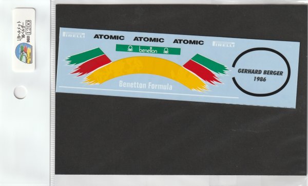 Photo3: 1/8 Helmet '86 Berger Decal (3)