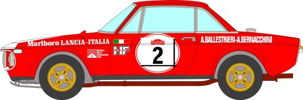 Photo1: 1/24 Lancia Fulvia '72 Sanremo Decals (1)