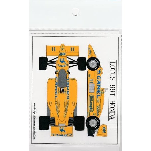 Museum Collection 1/18 Lotus 99T Camel Decal for Minichamps D824 for PMA 