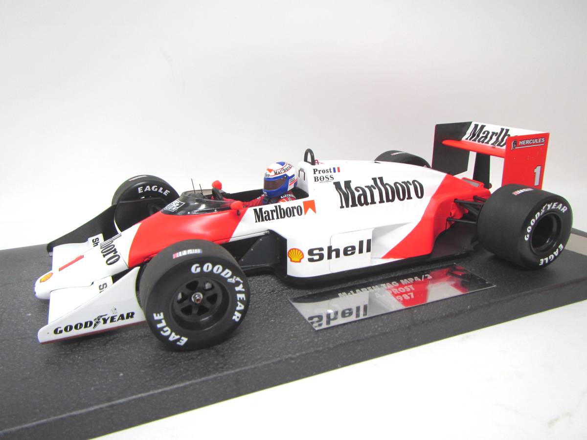 Decals Marlboro McLaren MP4/3B Senna test car 1987 pour Minichamps 1/43 