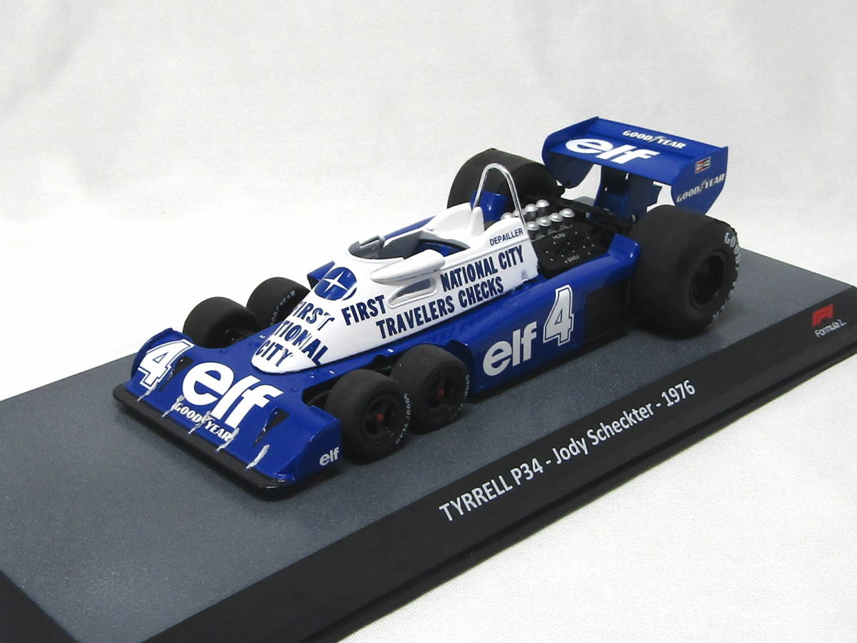 TYRRELLティレル F1 P34 ELF N 2nd CANADA GP 1977 BLUE WHITE  Sparkスパーク 18 ミニカー